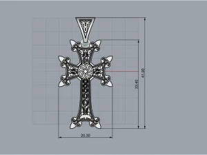 Cross 1238 3D Print Model