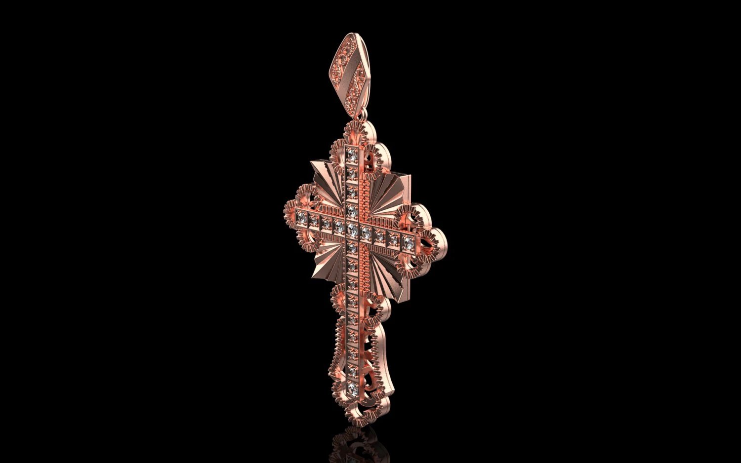 Cross 1800 3D Print Model .c4d .max .obj .3ds .fbx .stl .blend 