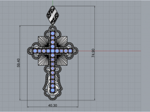 Cross 1800 3D Print Model