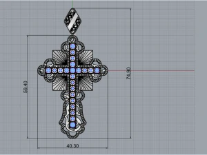 Cross 1800 3D Print Model