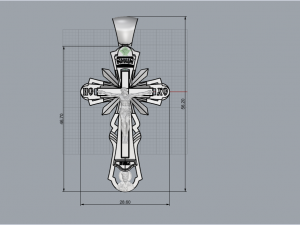 Cross 2050 3D Print Model