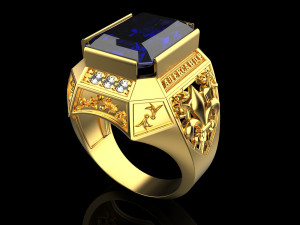 Ring 957 3D Принт Модель
