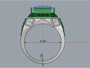 Ring 957 3D Принт Модель