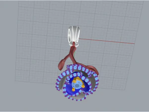 Pendant 1708 3D Print Model