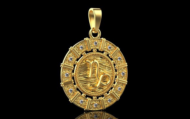 Pendant Capricorn 4302 Modello di stampa 3D .c4d .max .obj .3ds .fbx .stl .blend 