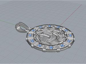 Pendant Capricorn 4302 Modello di stampa 3D