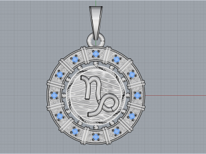 Pendant Capricorn 4302 Modello di stampa 3D