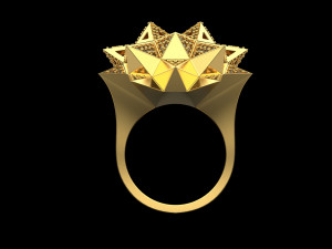 Ring with triangles 226202 3D Print Model