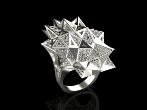 Ring with triangles 226202 3D Print Model