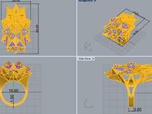 Ring with triangles 226202 3D Print Model