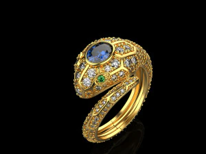 Кольцо Змея 1161 3D Принт Модель