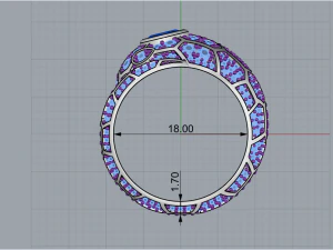 Ring Snake 1161 3D Print Model