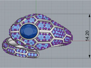 Ring Snake 1161 3D Print Model