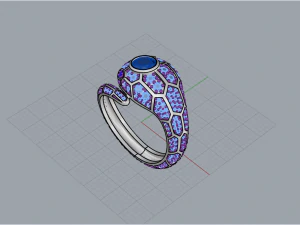 Ring Snake 1161 3D Print Model