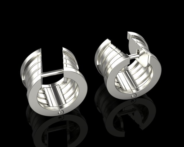 Earrings 1954 3D Print Model .c4d .max .obj .3ds .fbx .stl .blend 