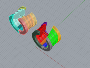 Earrings 1954 3D Print Model