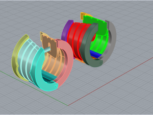 Earrings 1954 3D Print Model