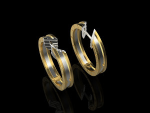 Earrings 1983 3D Print Model