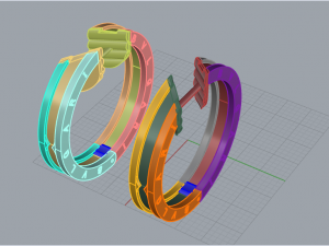 Earrings 1983 3D Print Model