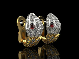 Earrings 2104 Modello di stampa 3D