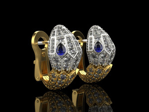 Earrings 2104 Modello di stampa 3D