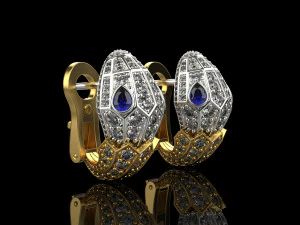 Earrings 2104 3D Print Model