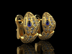 Earrings 2104 Modello di stampa 3D