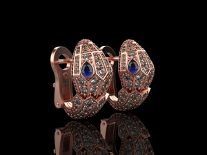 Earrings 2104 Modello di stampa 3D