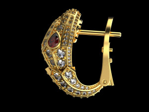 Earrings 2104 Modello di stampa 3D