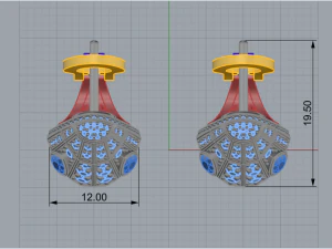 Earrings 2104 3D Print Model