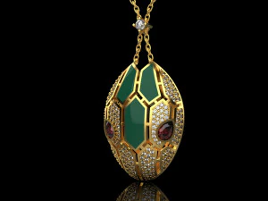 Pendant Snake 2938 3D Print Model