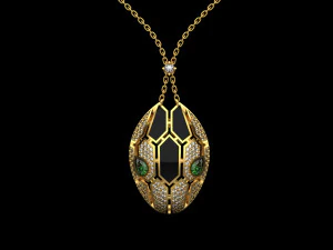Pendant Snake 2938 3D Print Model