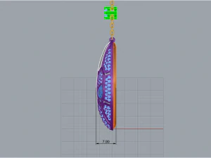 Pendant Snake 2938 3D Print Model