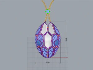 Pendant Snake 2938 3D Print Model