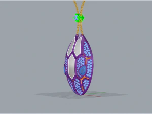 Pendant Snake 2938 3D Print Model