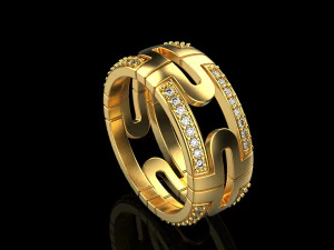 Anello 4304 Modello di stampa 3D