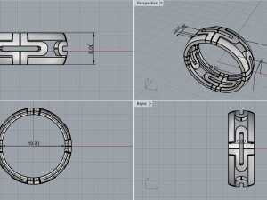 Ring 4304 3D Print Model