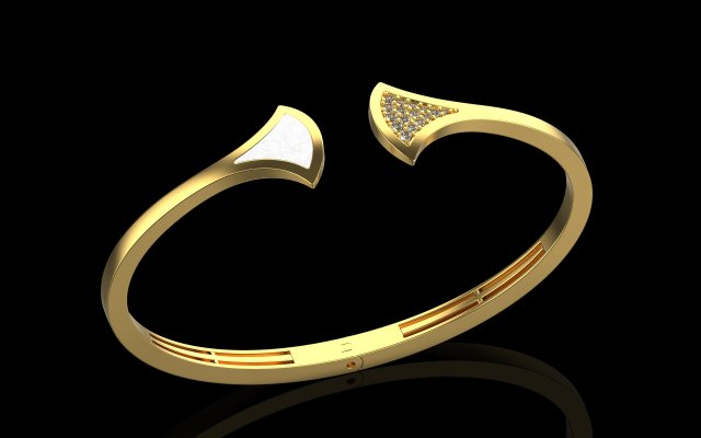 Bracelet 4955 3D 打印模型 .c4d .max .obj .3ds .fbx .stl .blend 