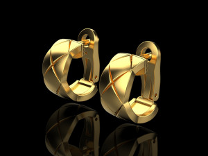 Earrings 1872 3D Print Model