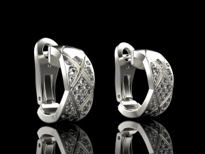Earrings 2264 Modèles 3D en vedette