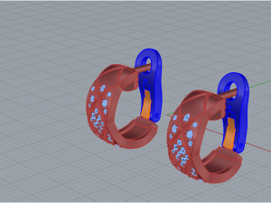 Earrings 2264 Modèles 3D en vedette