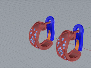 Earrings 2264 3D Print Model