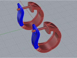 Earrings 2264 3D Print Model