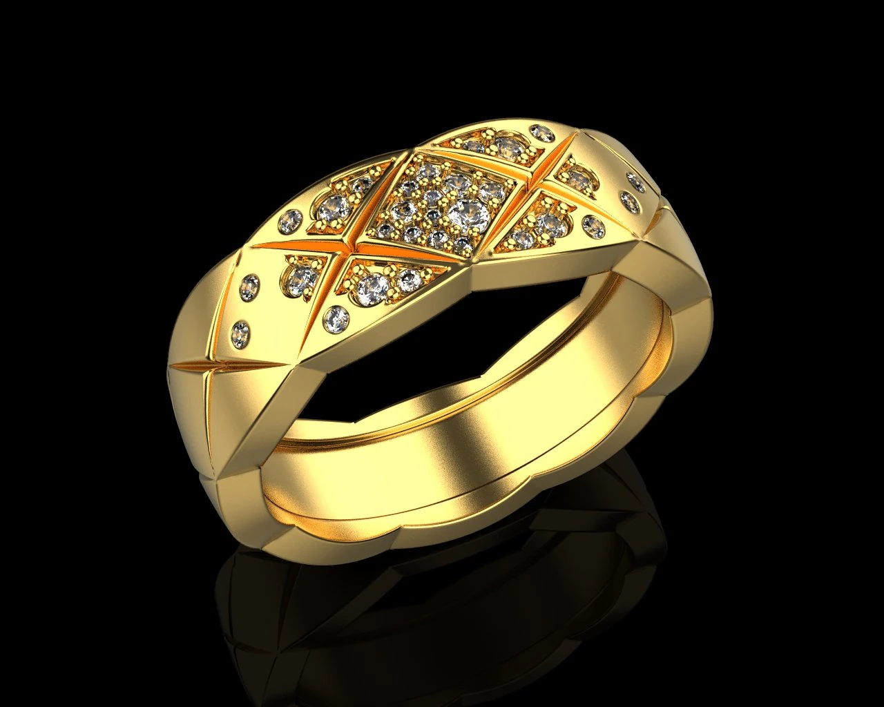 Ring 2264 3D Print Model .c4d .max .obj .3ds .fbx .stl .blend