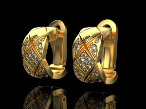 Earrings 2821 3D Print Model