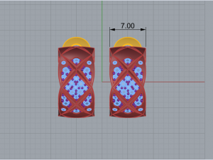 Earrings 2821 Modello di stampa 3D