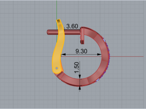 Earrings 2821 Modello di stampa 3D