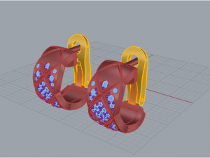 Earrings 2821 Modello di stampa 3D
