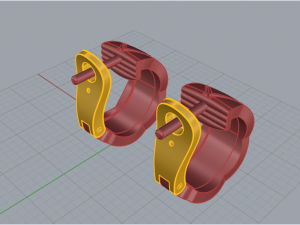 Earrings 2821 Modello di stampa 3D