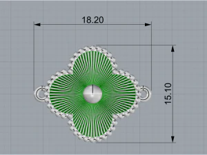 Bracelet flower 2941 3D Print Model